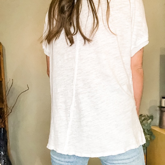 Free People White Tee - Small - Picture 6 of 6
